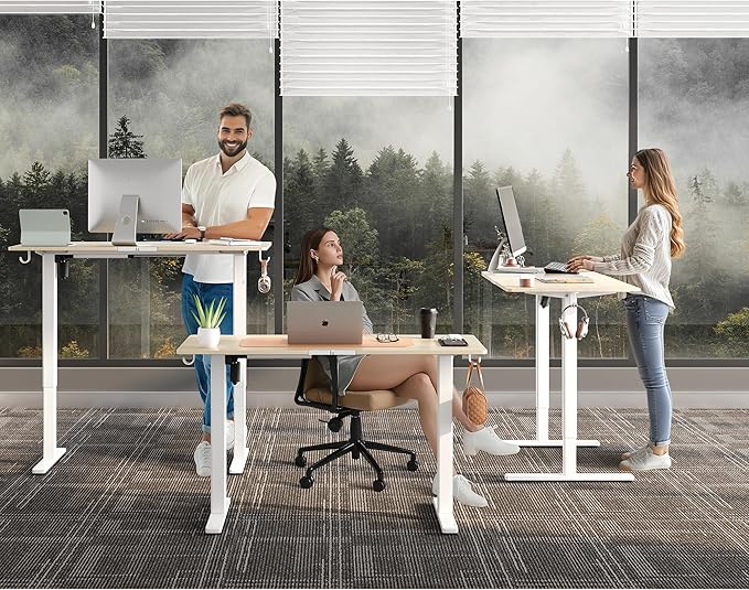 Electric Standing Desk Adjustable Height 40"x24" Stand Up Desk - Image 2
