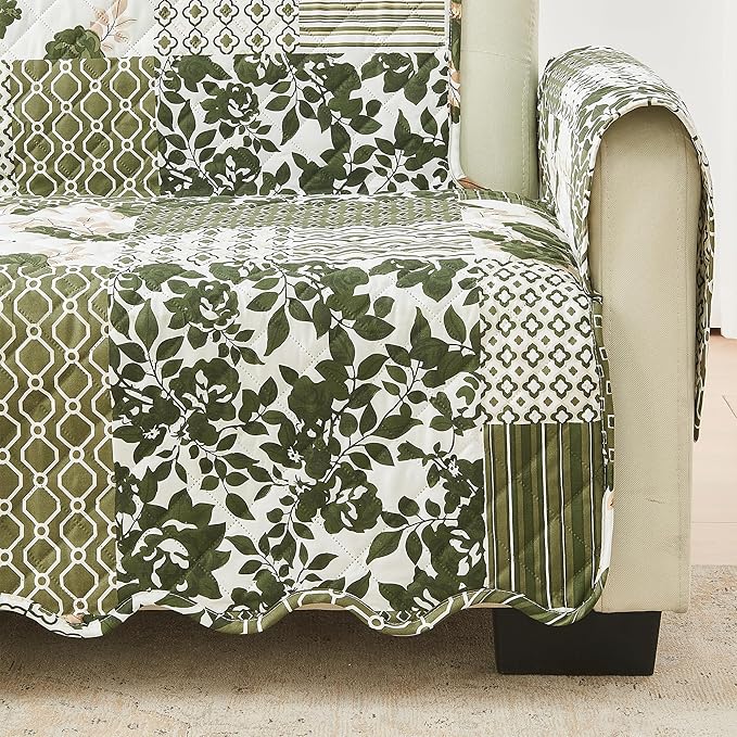 Great Bay Home Reversible Patchwork Sofa Cover - Image 2