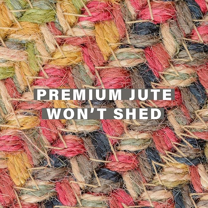 Kingston Jute Braided Rug Runners 22x72 – A Multicolor Braided Runner Rug to - Image 4