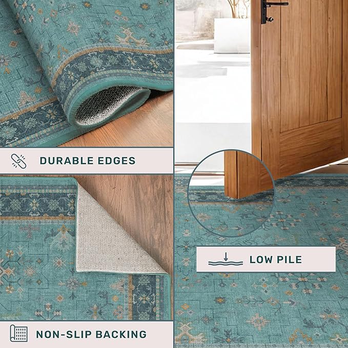 Boho 2x6 Non Slip Kitchen Rug Runner - Image 5