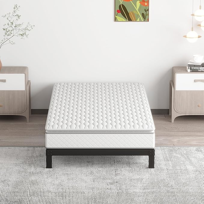 7 Inch XL Twin Bed Frames No Box Spring Need, Low Profile Metal Platform Twin - Image 6