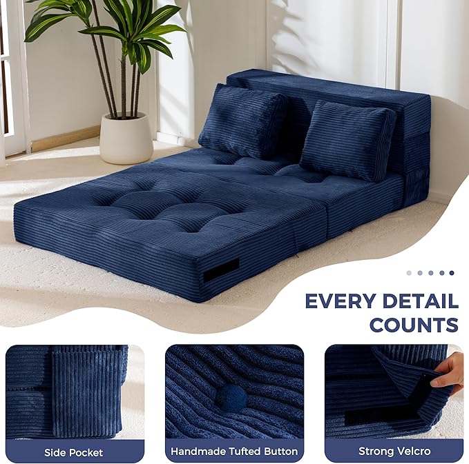 MAXYOYO Convertible Sofa Bed, Fold Out Sleeper Sofa - Image 5