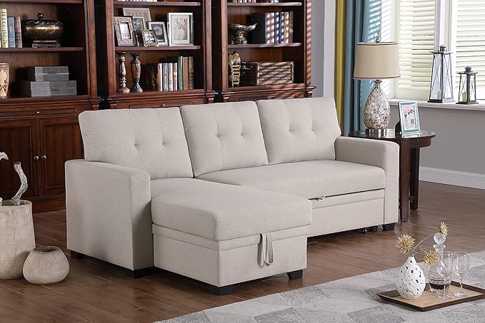 Devion Furniture Garisa 4-in-1 Convertible L Shaped Couch - Image 2