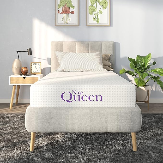 NapQueen 10 Inch Twin-XL Size Mattress, Bamboo Charcoal Memory Foam Mattress by NapQueen