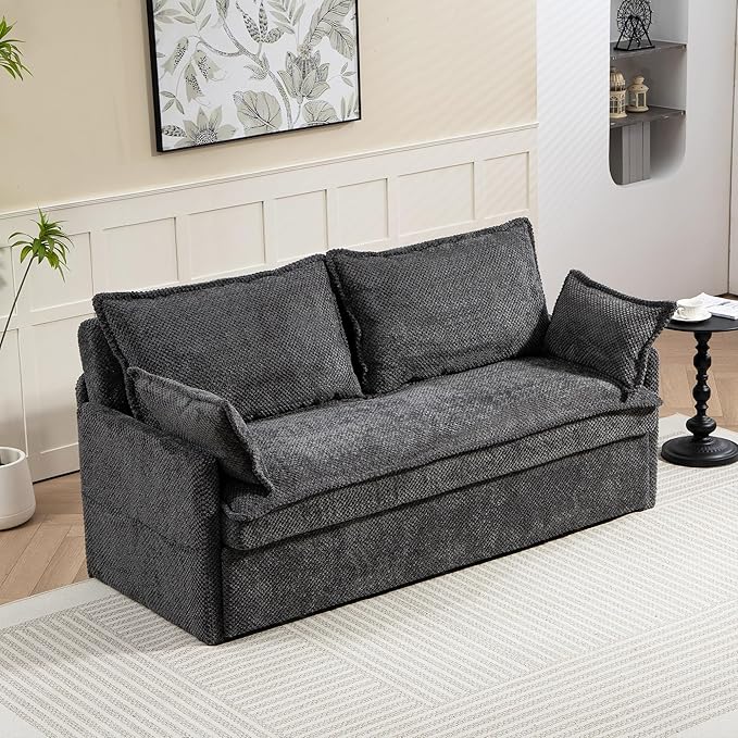 Furnimart 73.6" King Size Pull Out Sofa Bed, 3 in 1 Convertible Sleeper Bed - Image 9