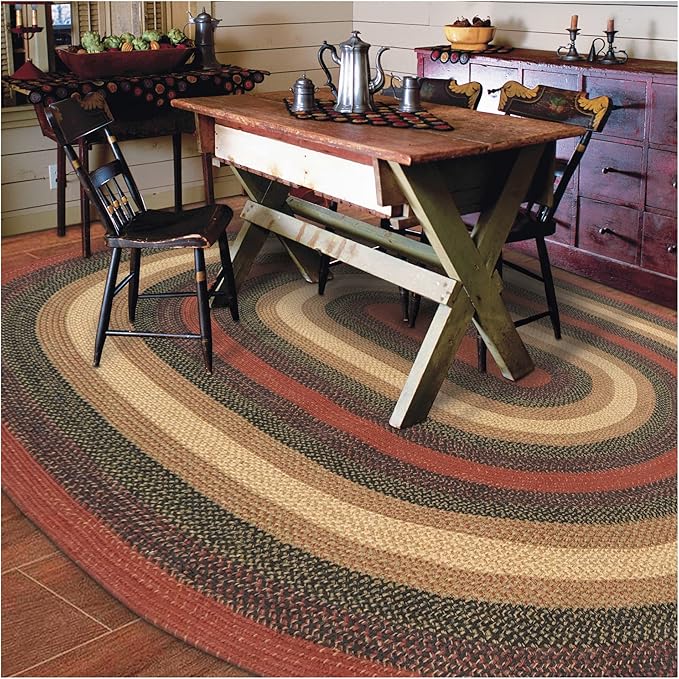 Homespice Highland Multi Color Oval Area Rugs, 5x8' by Homespice