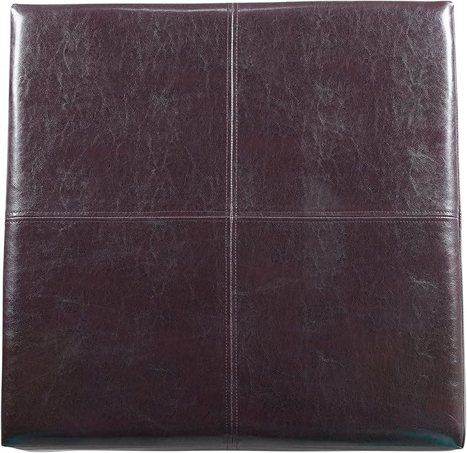 Homepop Home Decor |K2380-E155 | Luxury Large Faux Leather Square Storage - Image 19