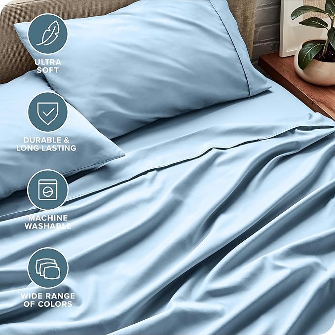 Bare Home Split Head Flex King Sheet Set - Image 5