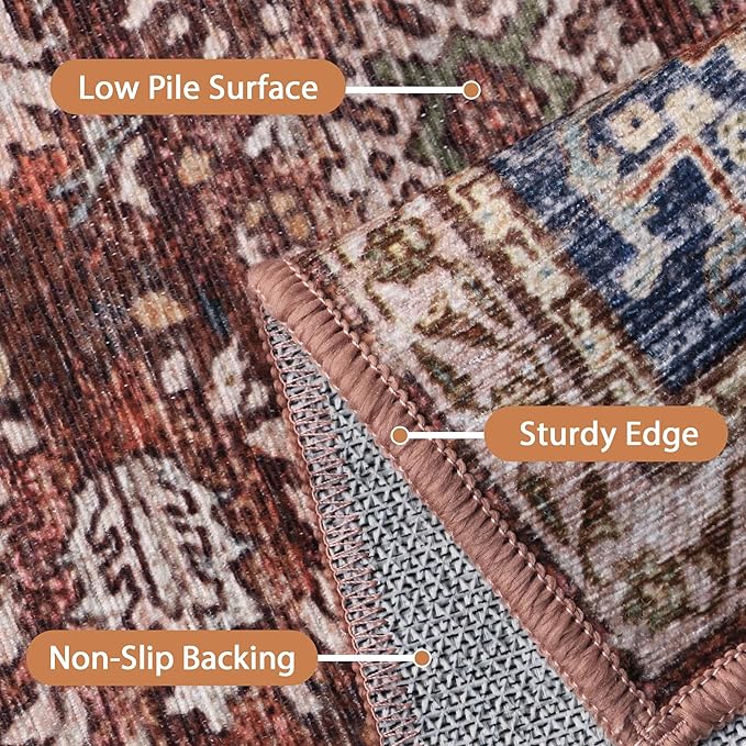 8X10 Area Rugs Machine Washable Rugs - Image 5