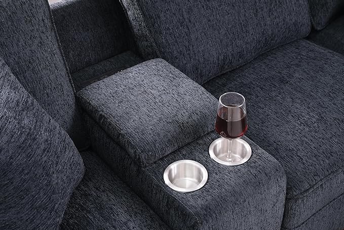 127" L-Shaped Sectional Couch - Image 4