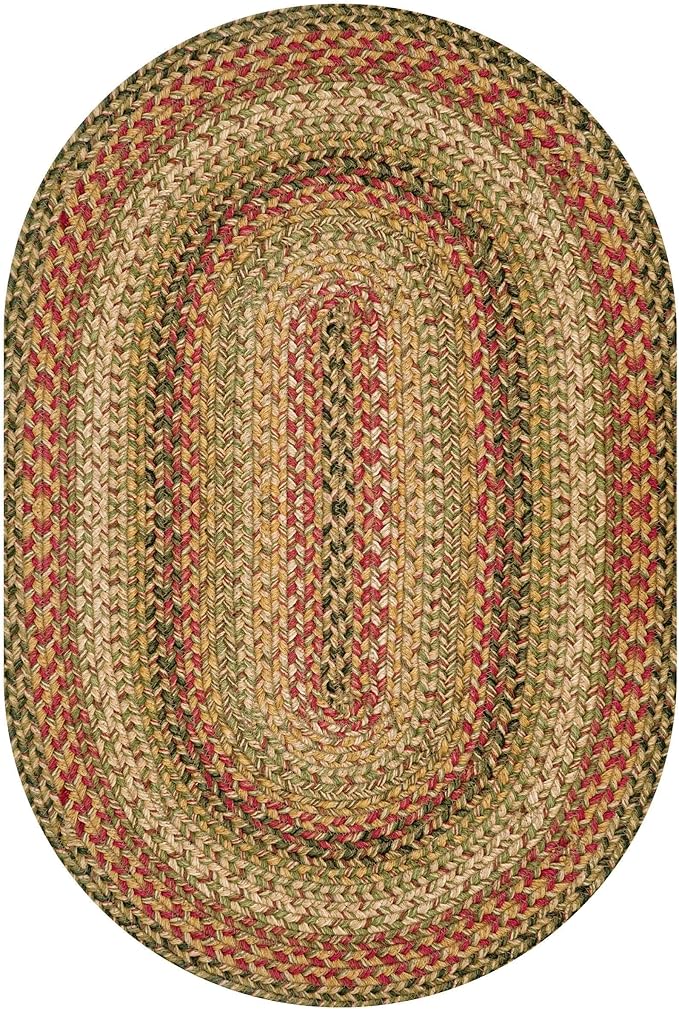Homespice Kingston Braided Oval Area Rugs 4x6' – Jute Braided Multi Color Rugs - Image 9