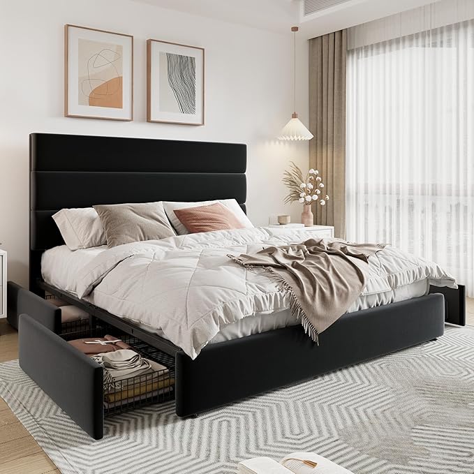 Allewie Modern Full Size Platform Bed Frame - Image 9