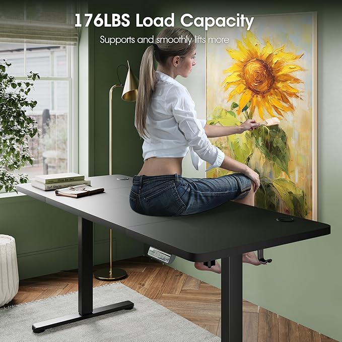 Monomi Electric Standing Desk, 63 x 28 inches Height Adjustable Ergonomic Home - Image 5