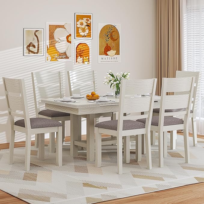 Dining Chairs Set of 4, Solid Wood Farmhouse Chairs - Image 3