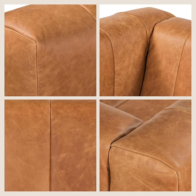 Poly & Bark Canale Leather Couch - Image 7