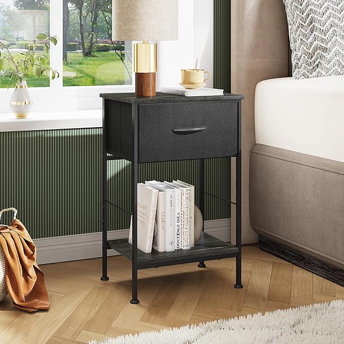 WLIVE Night Stand Set 2, Nightstand Set of 2 - Image 2