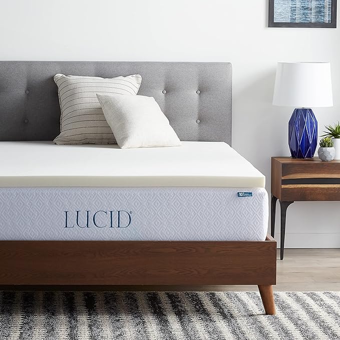 LUCID 2 Inch Traditional Foam Mattress Topper by Lucid