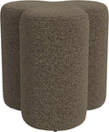 HomePop Upholstered Clover Shaped Ottoman Home Décor|Foot Rest Ottoman by HomePop