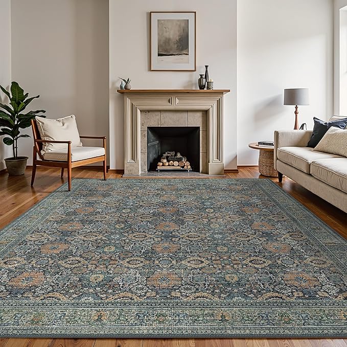 8X10 Area Rugs Machine Washable Rugs by BESBLEE