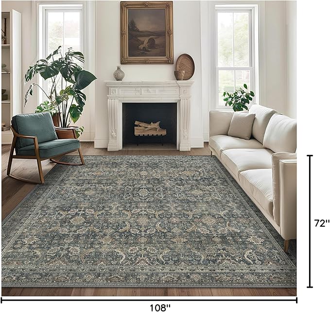 6X9 Area Rugs Machine Washable Rugs - Image 2