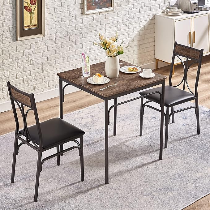 VECELO Kitchen Dining Room Table Set - Image 3