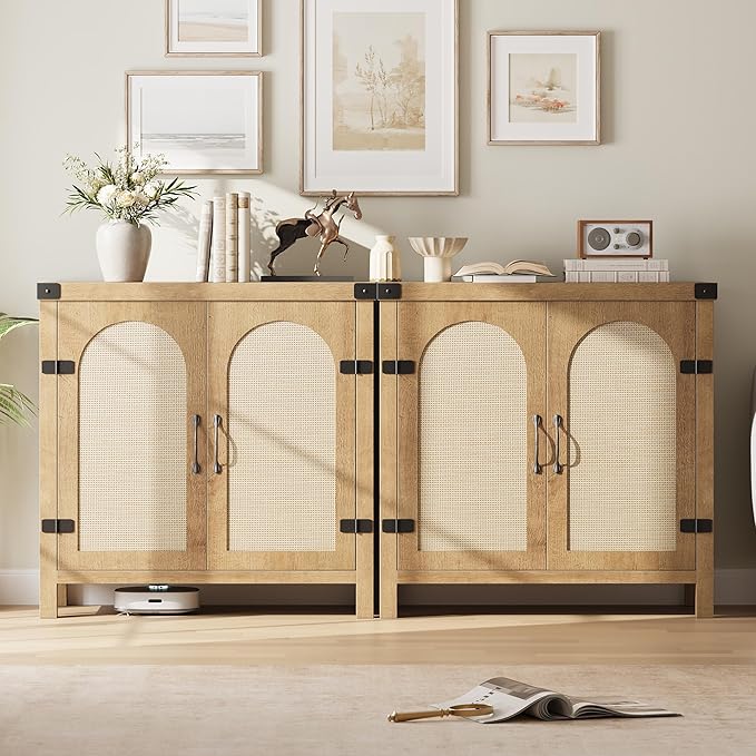 IDEALHOUSE Rattan Buffet Cabinet - Image 6