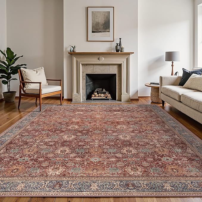 8X10 Area Rugs Machine Washable Rugs by BESBLEE