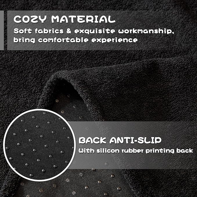 MYSKY HOME Black Couch Covers for Sectional Sofa, Couch Cover Couch Covers for - Image 5