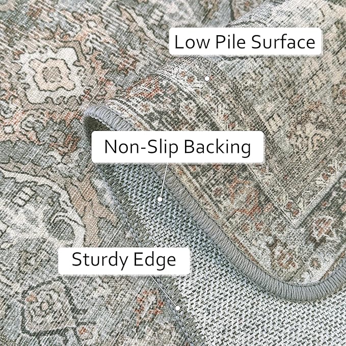 8X10 Area Rugs Machine Washable Rugs - Image 6