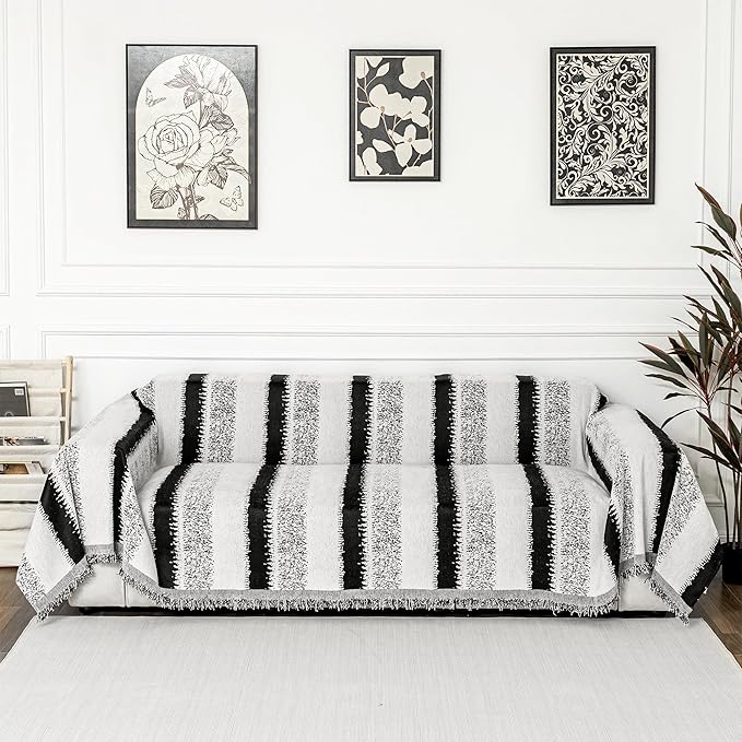 MYSKY HOME Sofa Covers for Sectional Sofa, Couch Cover for Dogs, Throw Couch - Image 2
