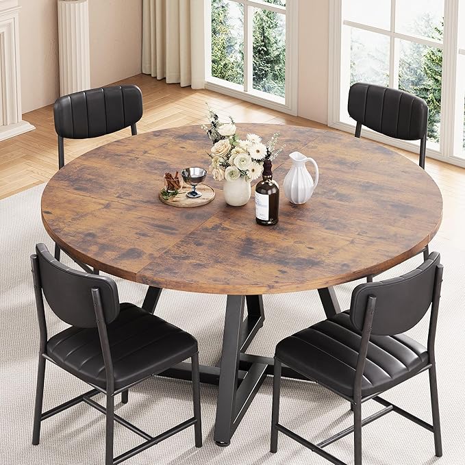 51“ Round Kitchen Dining Room Table - Image 6