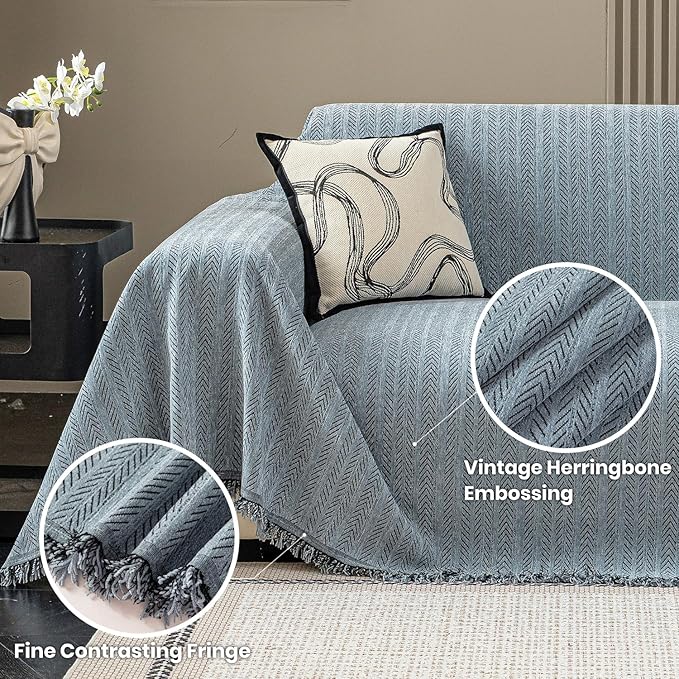 Nobildonna Sofa Chair Cover Waterproof Soft Thicken Chenille Cushion Couch Cover - Image 4