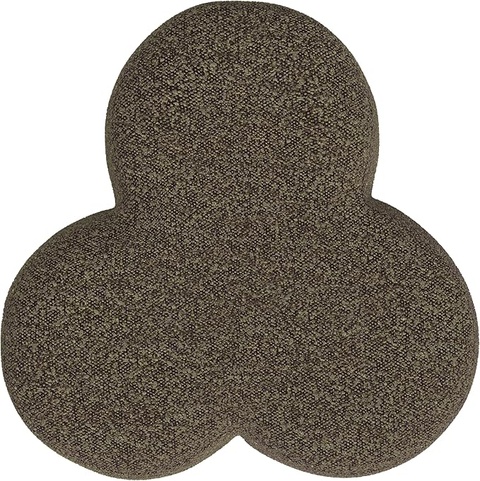 HomePop Upholstered Clover Shaped Ottoman Home Décor|Foot Rest Ottoman - Image 6