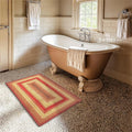 Cider Barn Cranberry Red Jute Braided Rug, 20x30 Rectangle by Homespice
