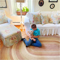 Homespice Harvest Jute Brown Braided 6x9’ Oval Rug by Homespice
