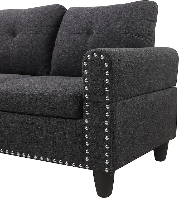 Ball & Cast 98" L Shaped Sectional Couch - Image 9