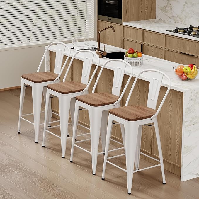 Changjie Furniture 26 Inches Bar Stools, Counter Height Bar Stools - Image 4
