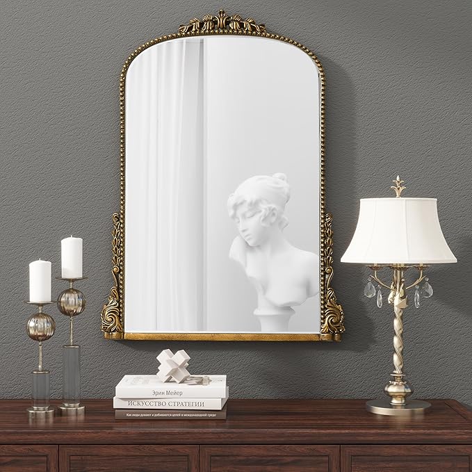 SHYFOY Antiqued Wall Mirror Decorative Vintage Mirrors - Image 3