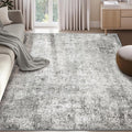 Washable Area Rugs 5'x7' Non-Slip Modern Abstract Soft by RELEANY