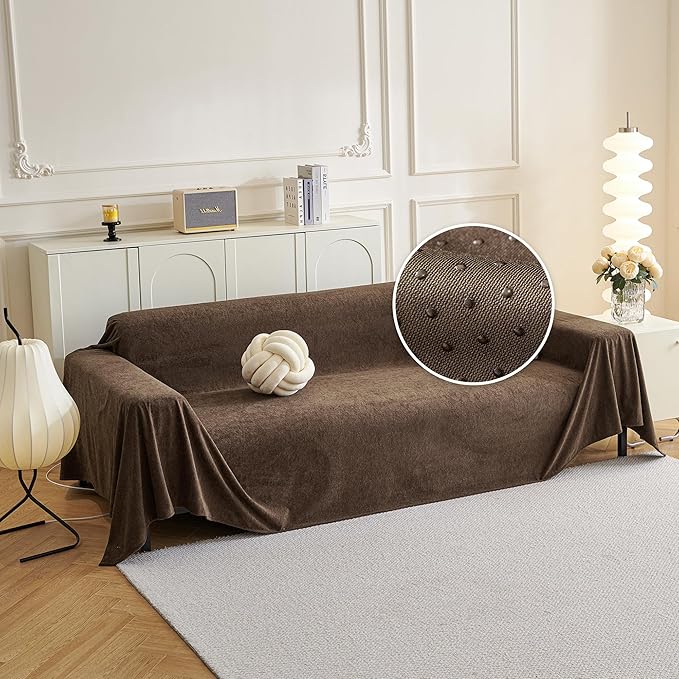 MYSKY HOME Sectional Couch, Covers Couch Cover 2 Cushion Sofa, Couch Covers by MYSKYHOME