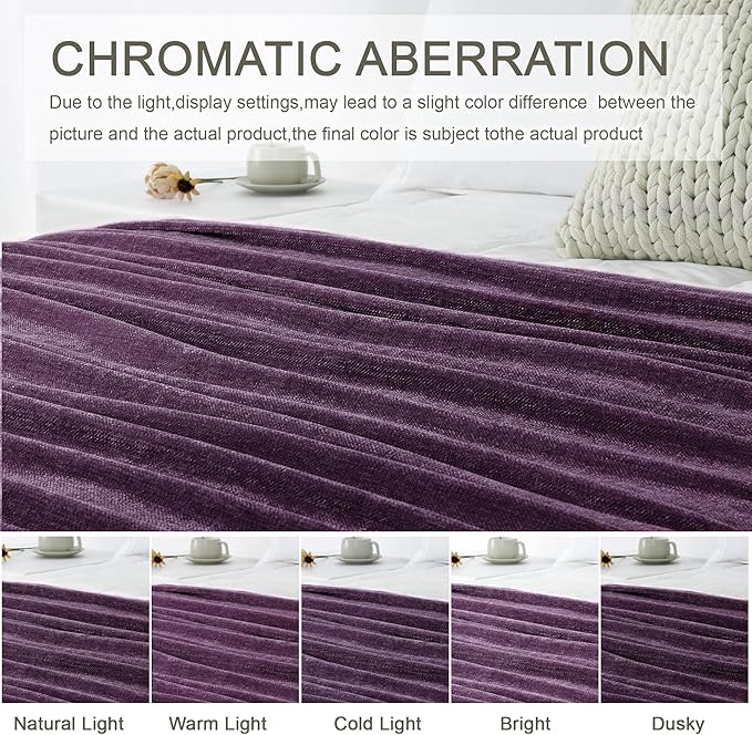 Chenille Throw Blanket for Couch 50"X 60", Soft Cozy Throws - Image 6