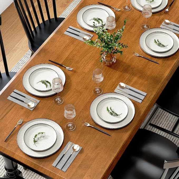 Bush Furniture Rectangular Dining Table, 67 inch Squire Trestle, Farmhouse Decor - Image 5