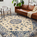 Washable Area Rug 8'x10' Retro Boho Design Non-Shedding Non-Slip Easy Care Ideal by CHAMPLANT