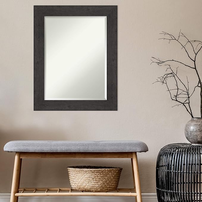 Amanti Art Brown Bathroom Mirror - Image 5