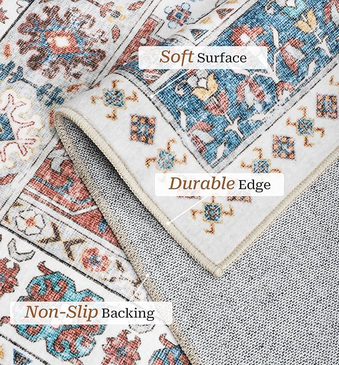 zesthome 9x12 Area Rugs, Stain Resistant Washable Rug, Ultra-Thin Rugs - Image 4