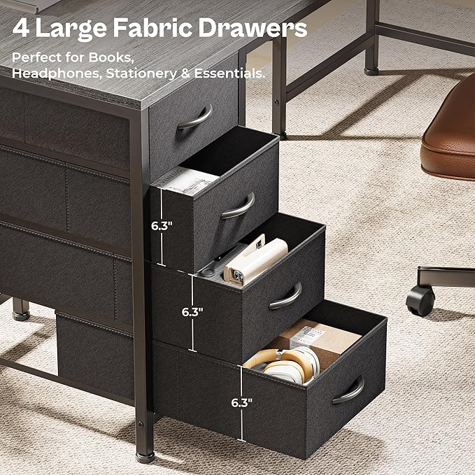 Huuger 55 Inch L Shaped Desk - Image 6