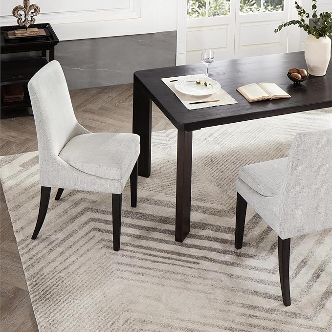 Upholstered Dining Chairs Modern Sidechair Performance Fabric High Back - Image 6