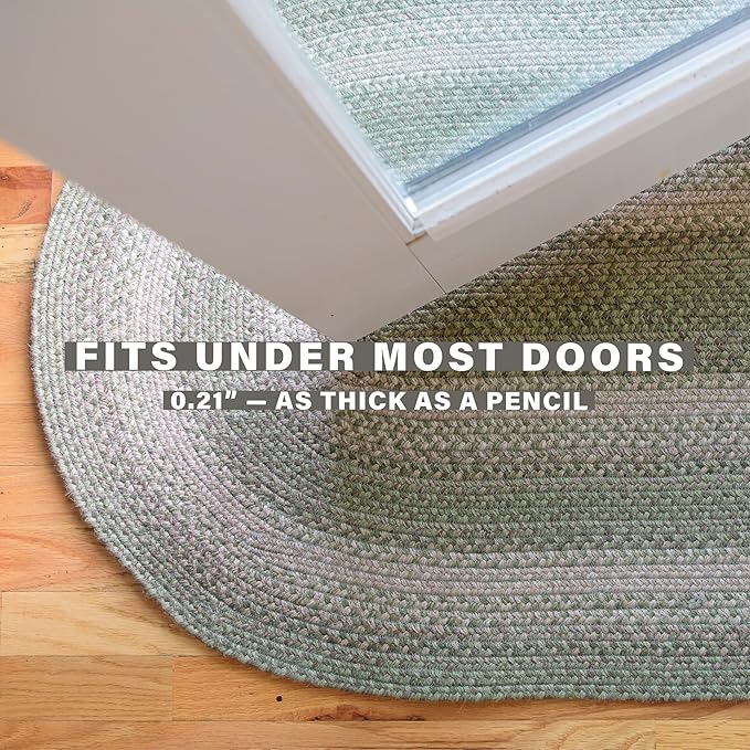 Grassland Green Small Braided Rugs, 2x3' Rectangle - Image 6