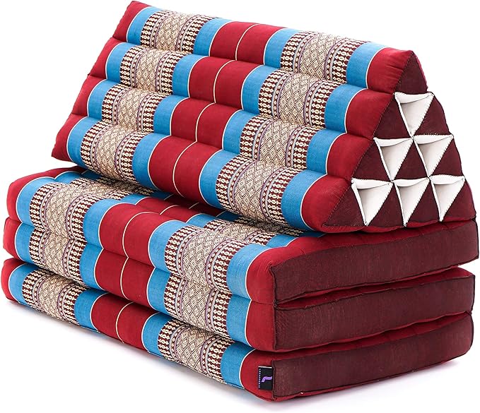 Leewadee 3-Fold Mat XXL with Triangle Cushion – Firm TV Pillow, Foldable - Image 10