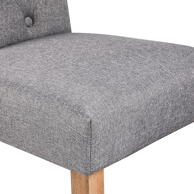 Yaheetech Dining Chairs Set of 4 Fabric Upholstered Button Tufted Kitchen Chairs - Image 7